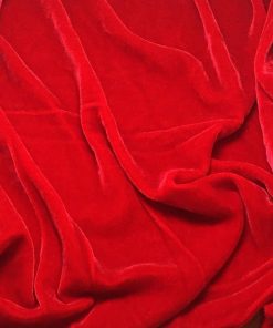 Berry Silk Velvet Fabric